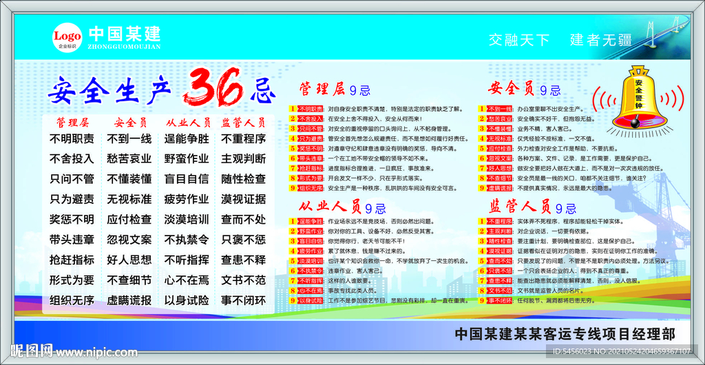 施工工地安全 36忌图片