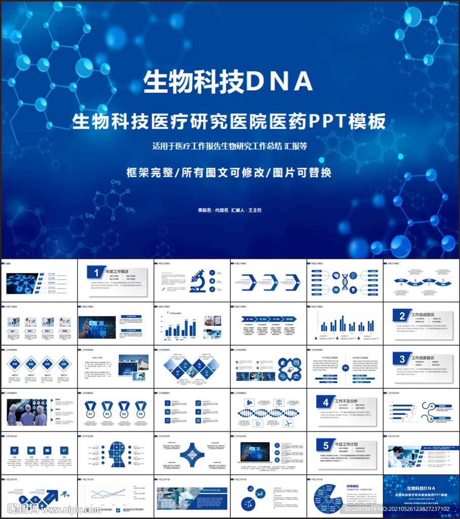 生物科技DNA基因医疗工作总结