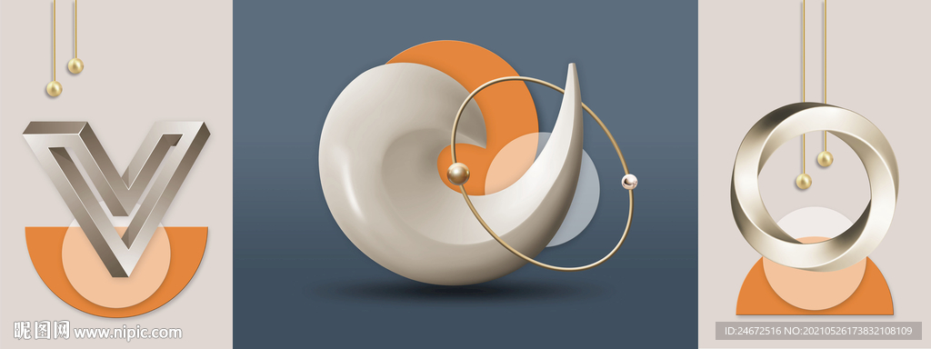 现代轻奢客厅装饰画