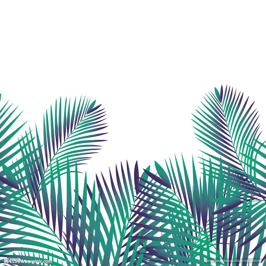 卡通插画装饰植物元素