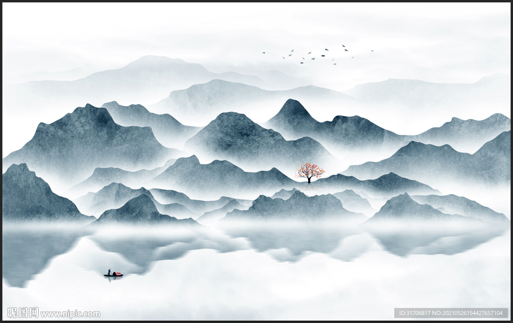 意境山水画