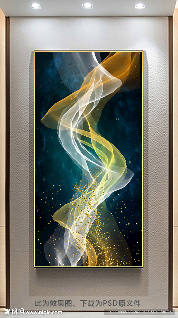 玄关画 抽象线条