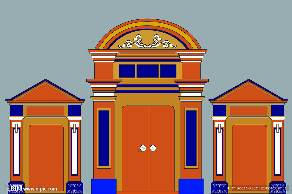 石库门 老上海 插画 舞台搭建