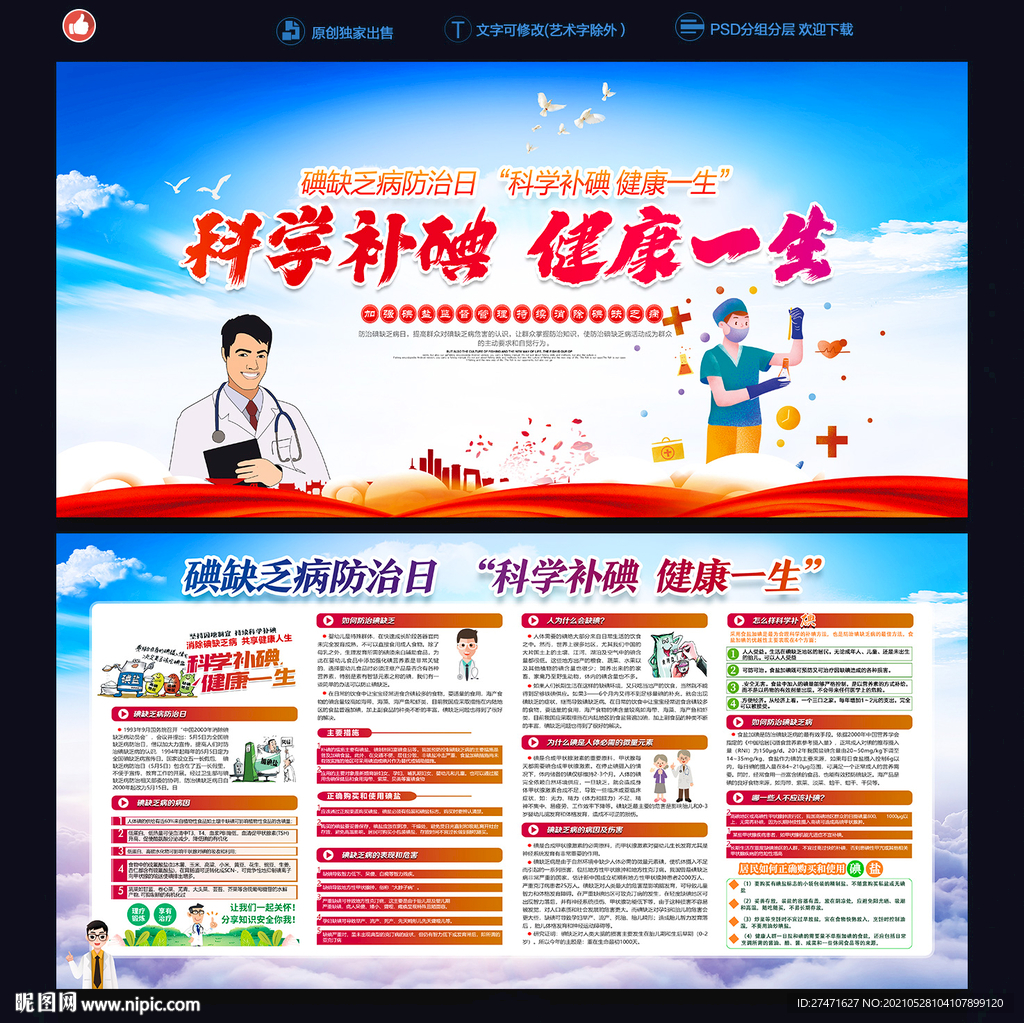 碘缺乏病防治日海报