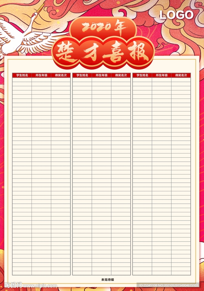 金榜题名 喜报 捷报 中考金榜