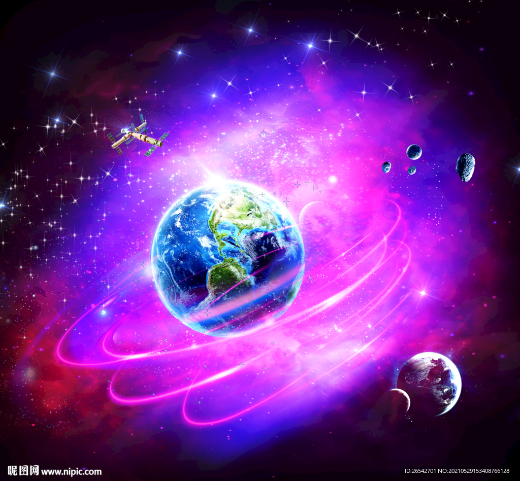 紫色星空