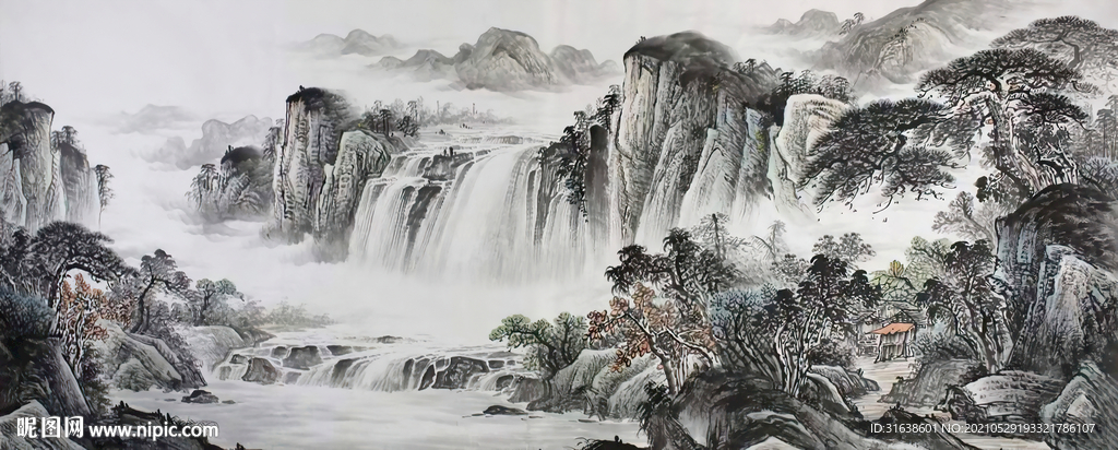 国画山水画图片