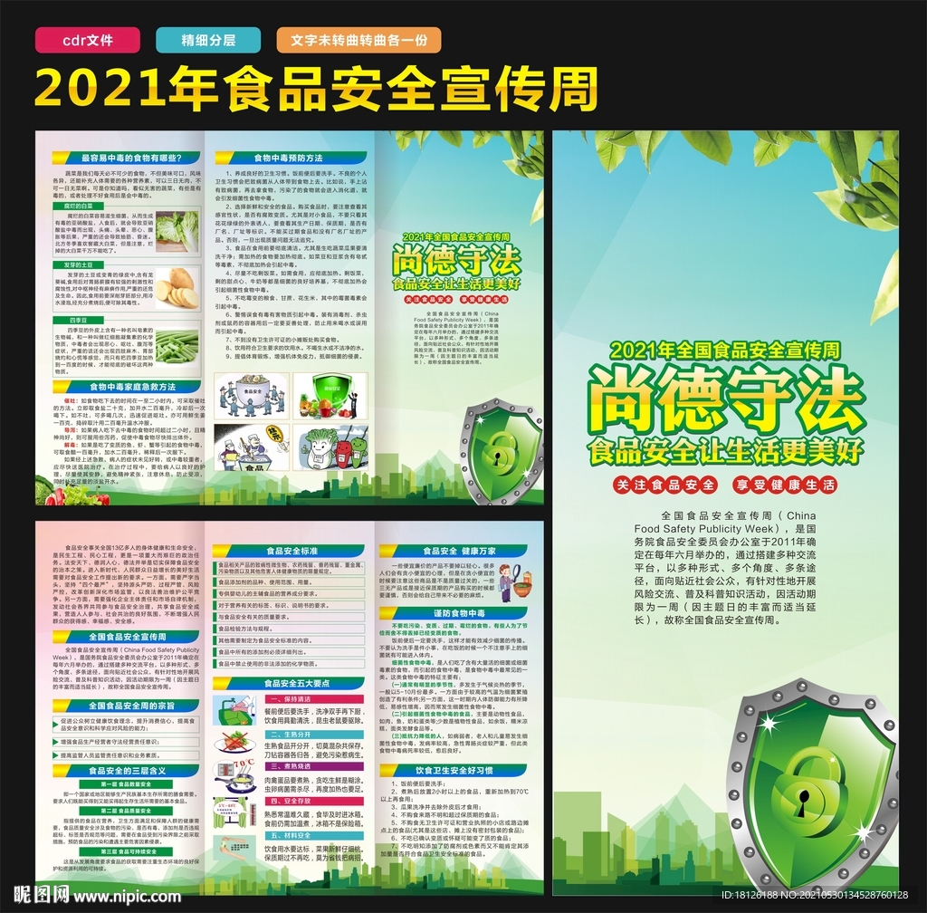 食品安全折页  2021年 