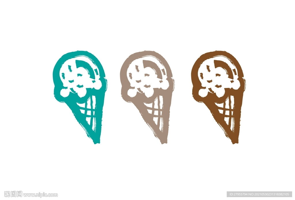 冰淇淋插画矢量