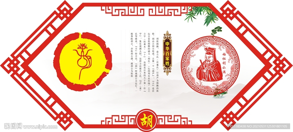 姓氏图腾祖先胡