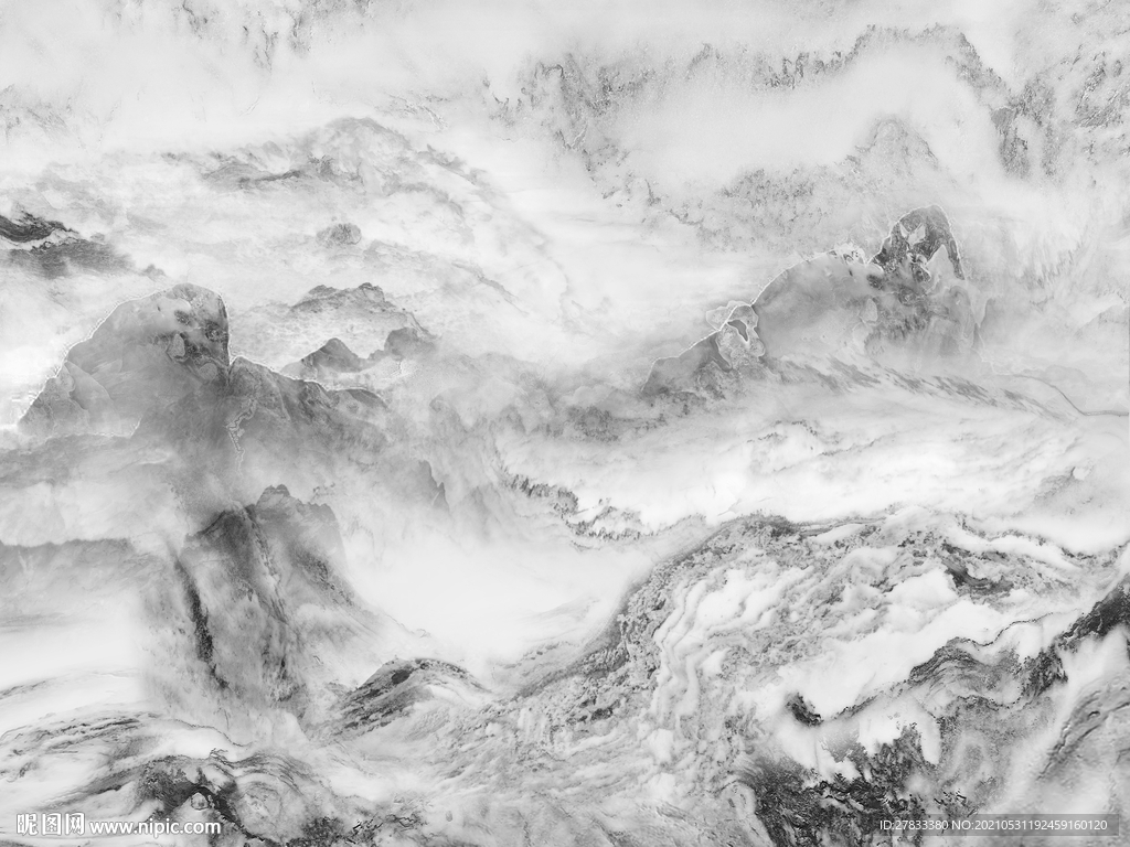 大理石山水背景墙