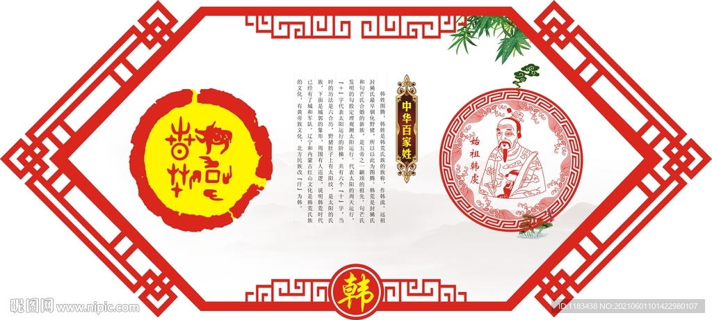 姓氏图腾祖先韩