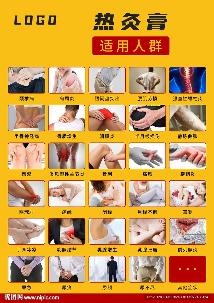热灸膏适用人群广告图