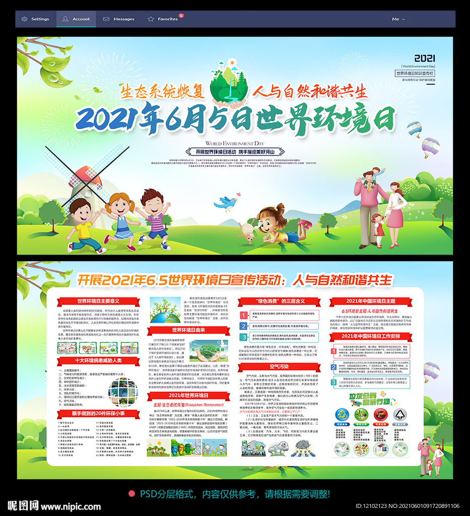 世界环境日宣传栏