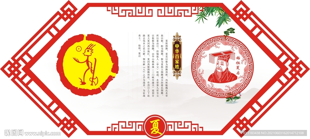 姓氏图腾祖先夏