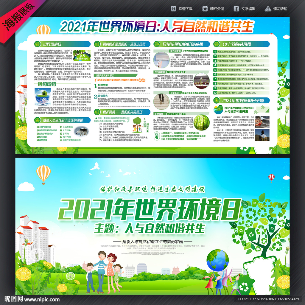 世界环境日展板
