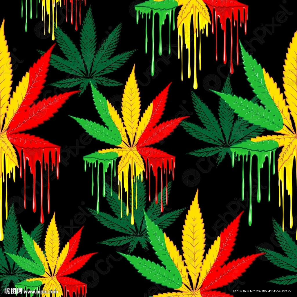 大麻叶 水转印 彼覆 数码迷彩