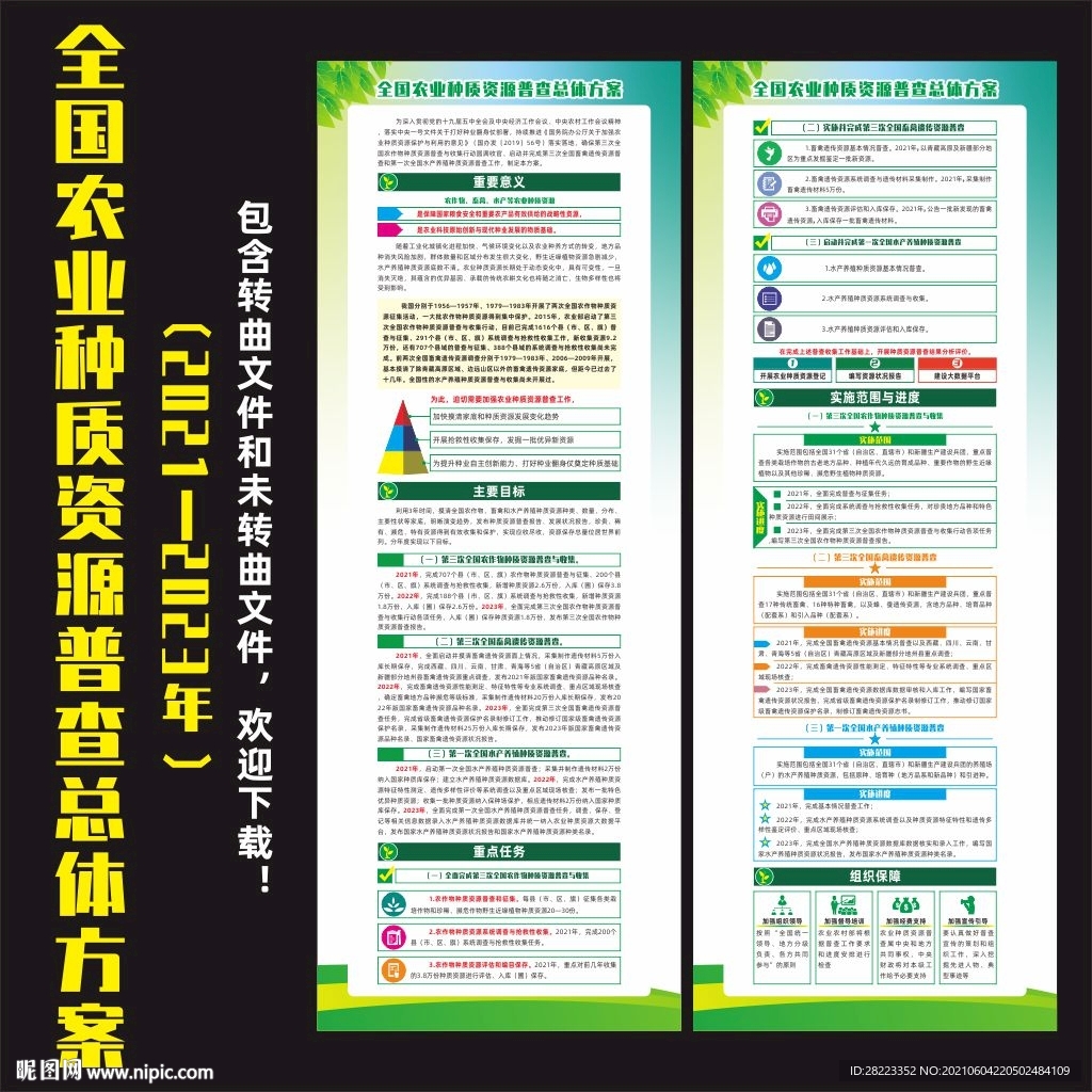 全国农业种质资源普查总体方案