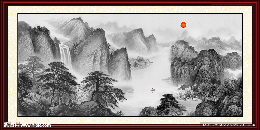 巨幅山水画