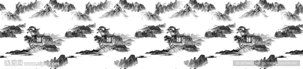 山水 水墨画