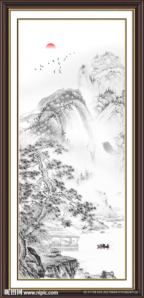 玄关山水画