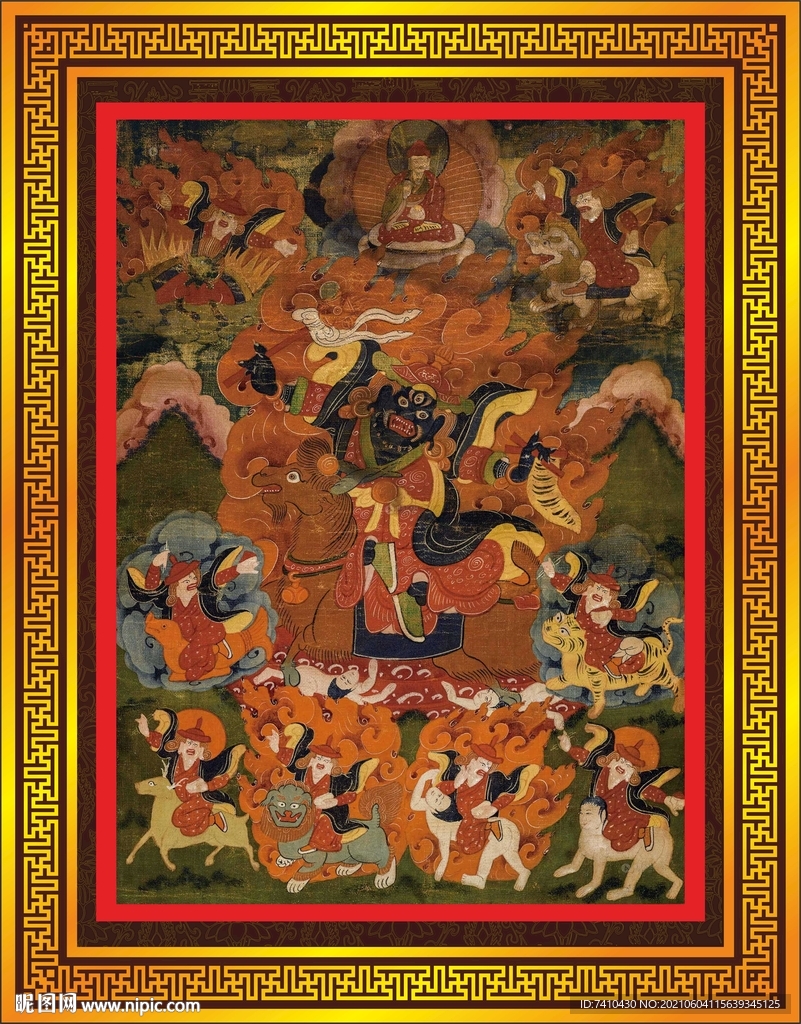 具誓善金刚唐卡