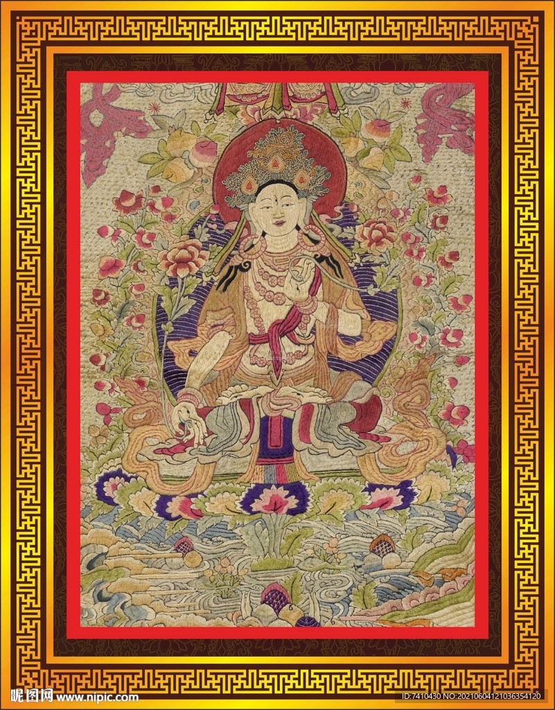 白度母唐卡