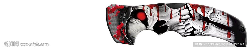 鬼头 骷髅 3D 浮雕 印刷 