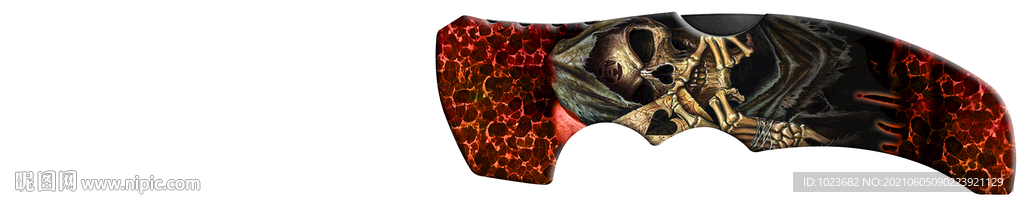 鬼头 骷髅 3D 浮雕 印刷 