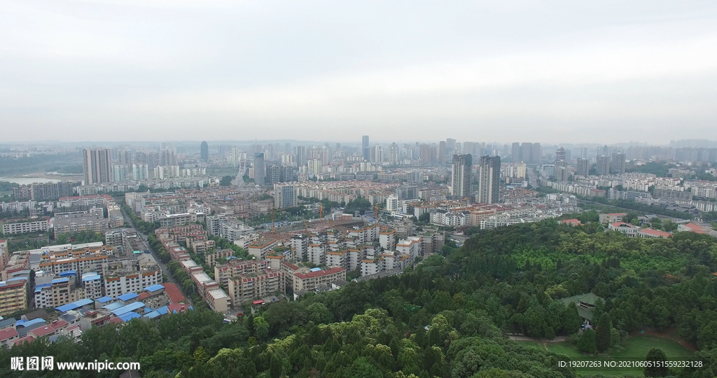 绵阳城市航拍