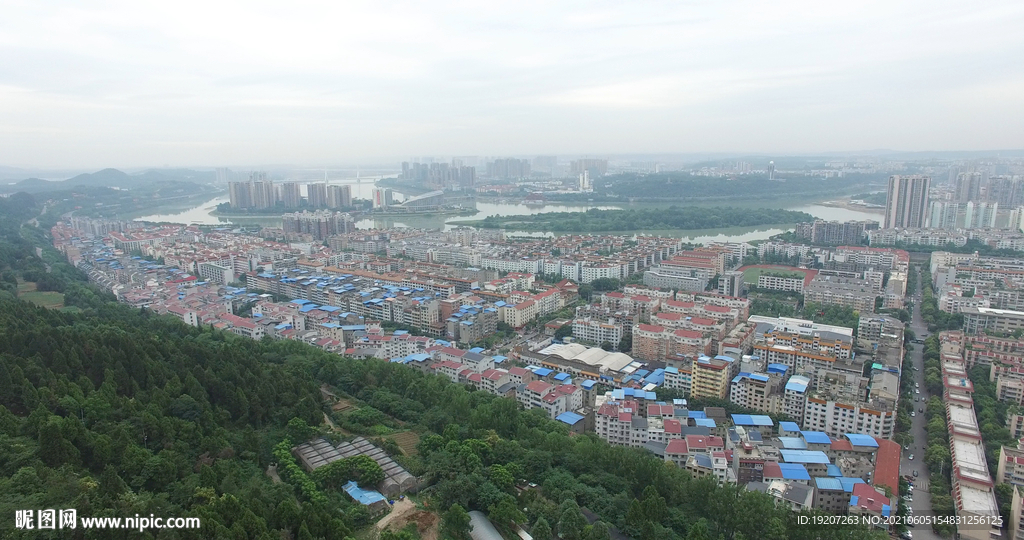 绵阳城市航拍
