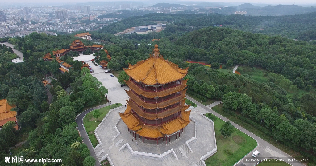 绵阳城市航拍