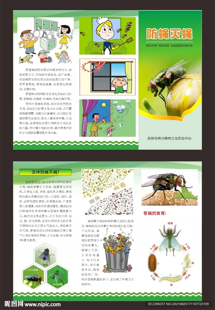 防蝇灭蝇三折页