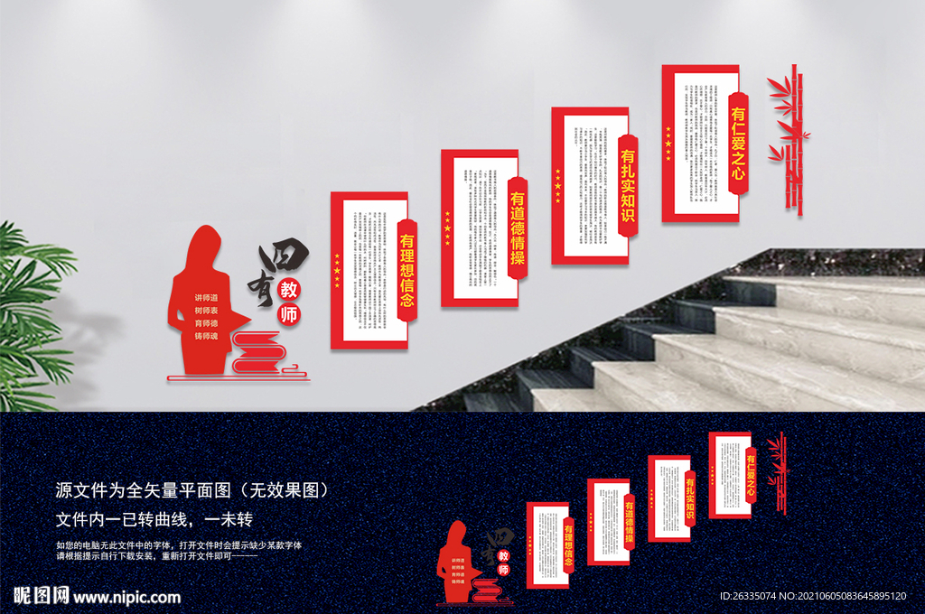 四有教师楼梯文化