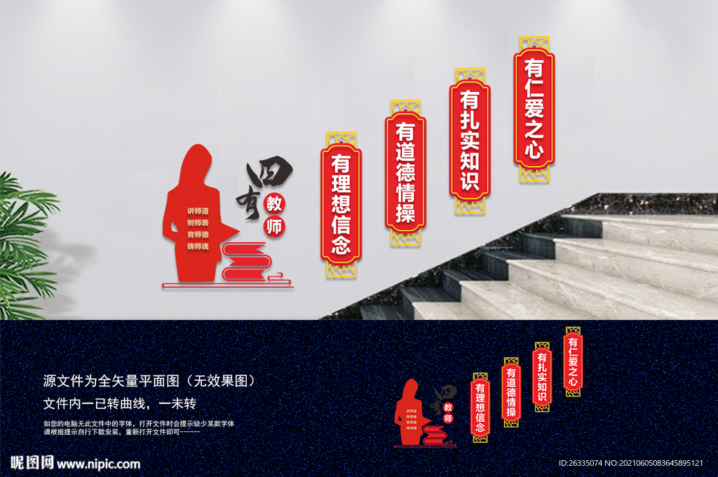 四有教师楼梯文化