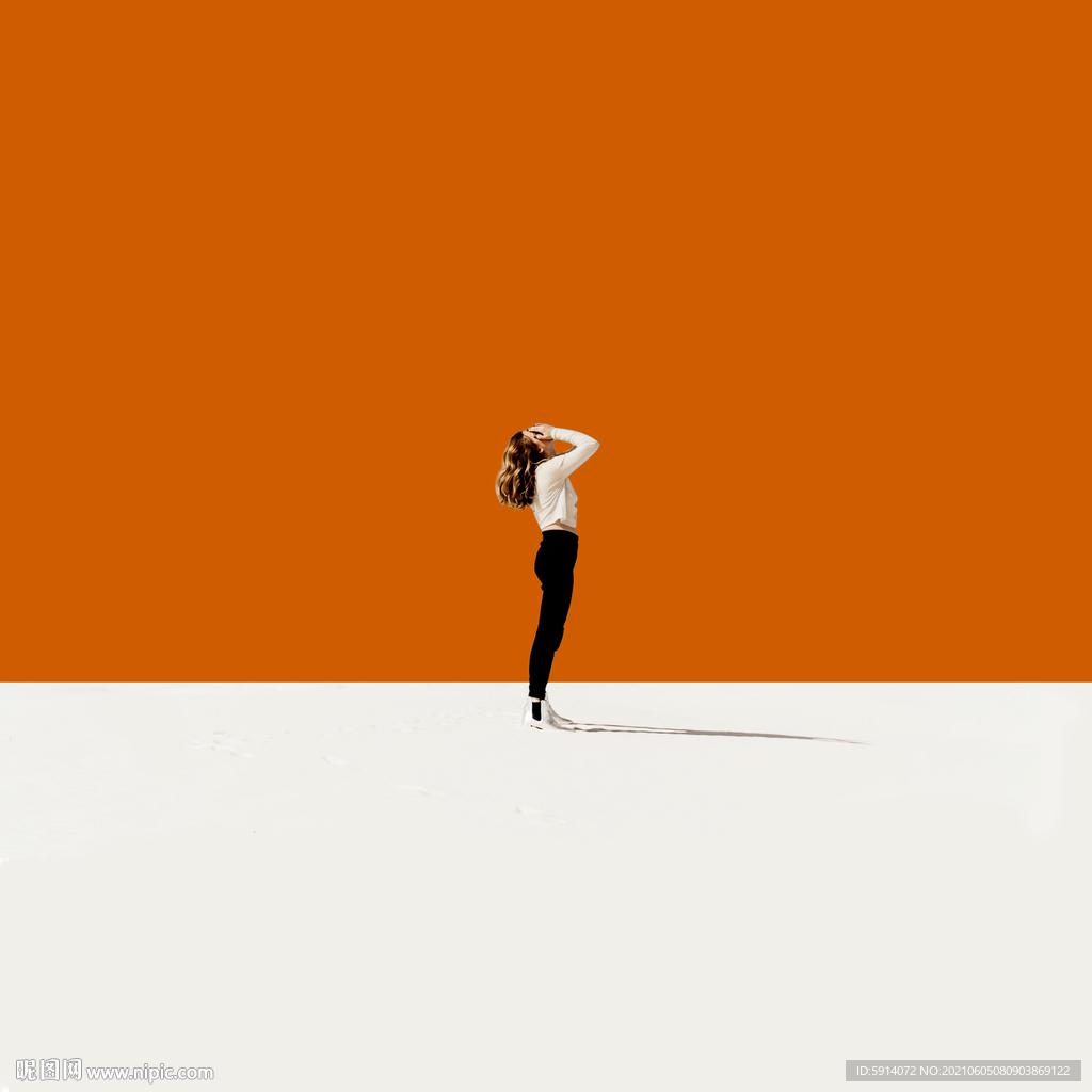 装饰画 三联画 美女