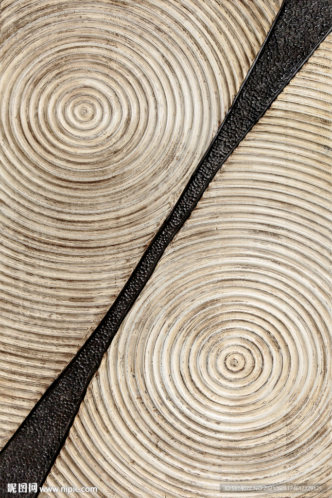 装饰画 晶瓷画 树轮