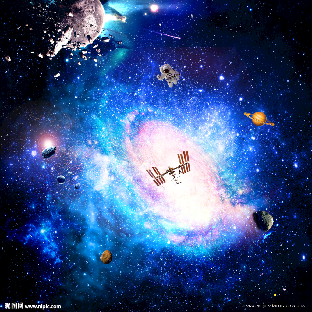 星空立体画吊顶背景墙墙纸