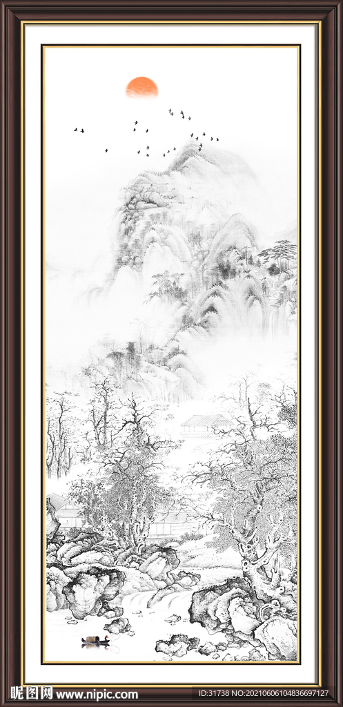 玄关山水画
