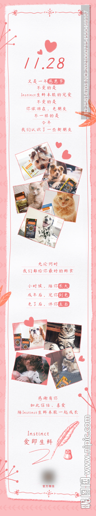 感恩节长图H5
