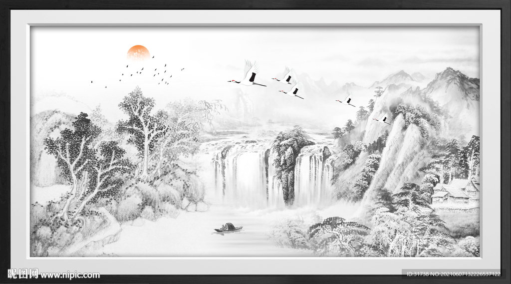 水墨山水画