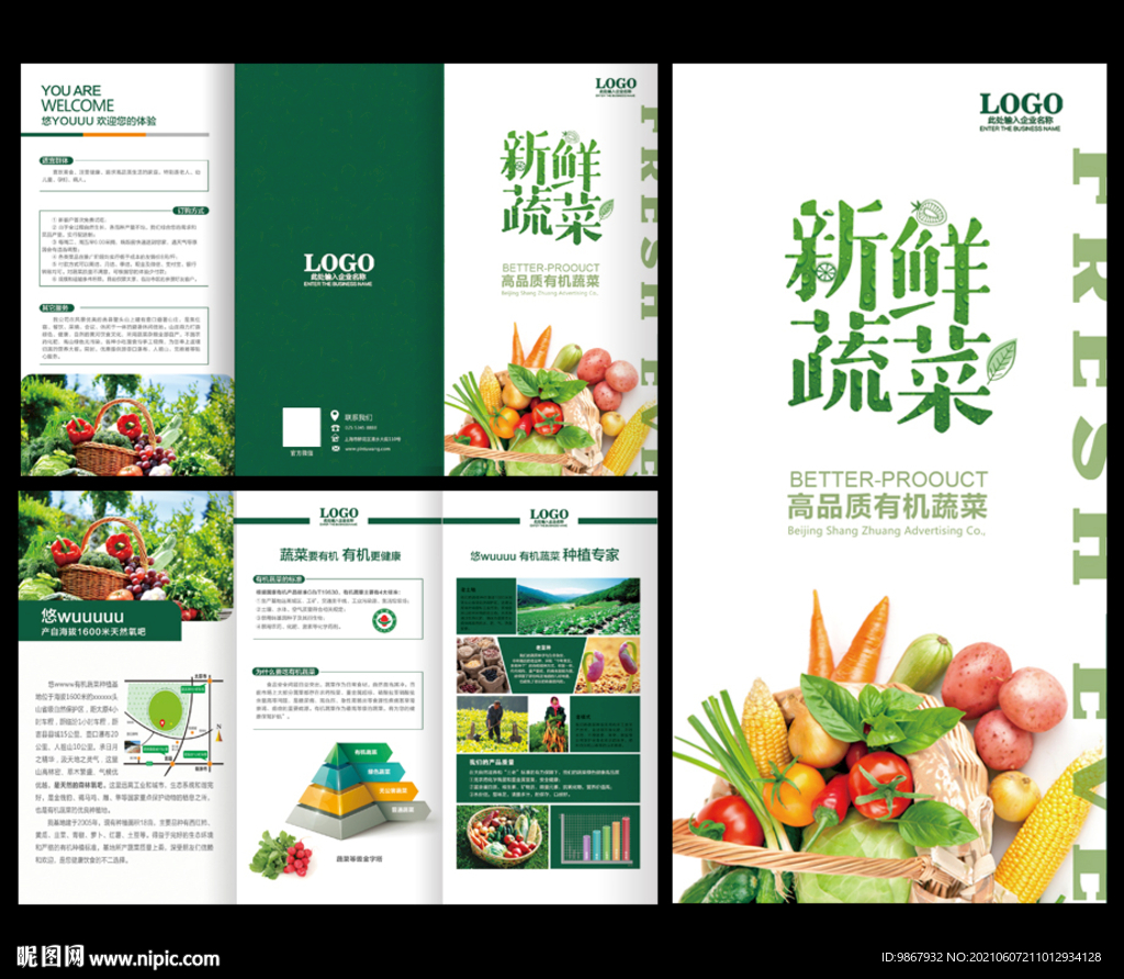 蔬菜三折页
