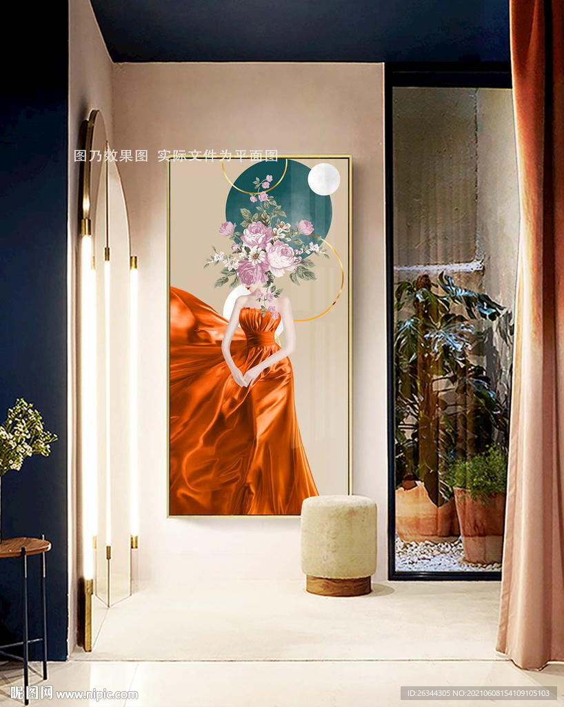 创意美女装饰画