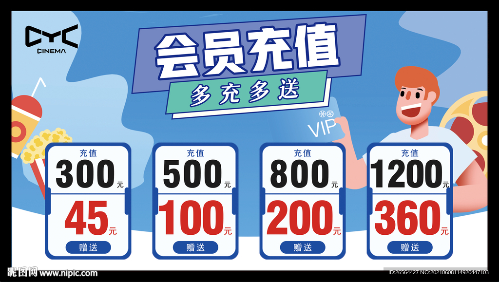 会员充值多充多送