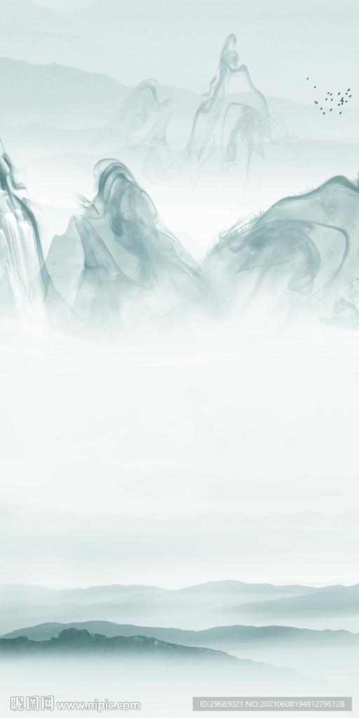 别墅山水玄关 分层TIF文件