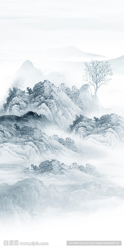 人气新意境山水 文件分层画 