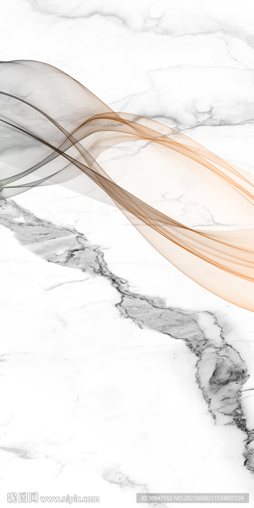 爵士白新中式背景 文件分层画 