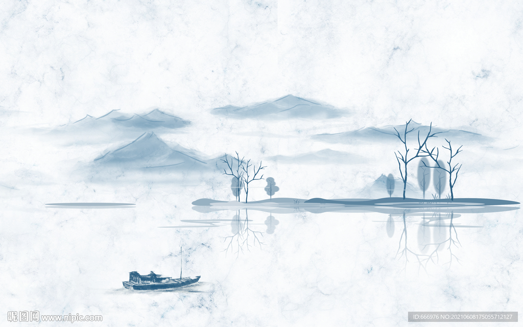 水墨山水画