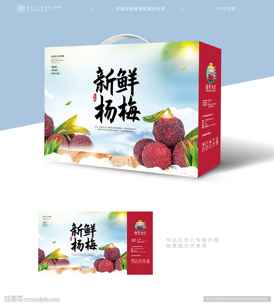 杨梅包装盒