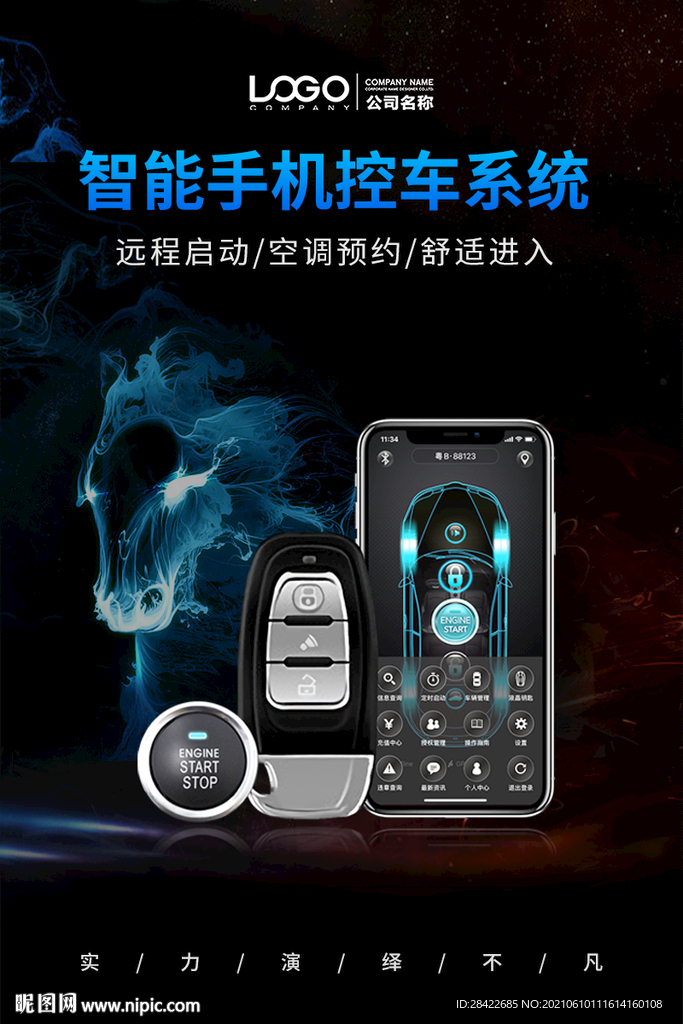 汽车黑科技海报